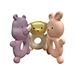 rhino rabbit sheep bear natural rubber teether